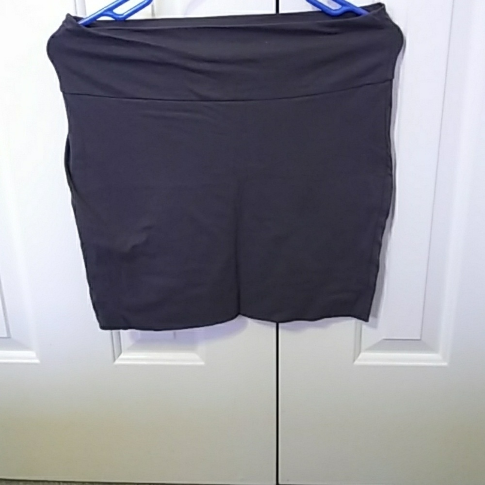 Basic Charcoal Grey Mini Skirt